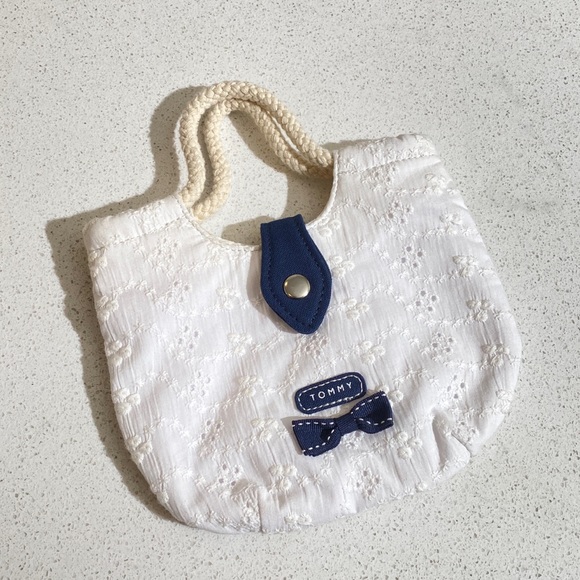 Tommy Hilfiger Lace Bag Small White with Rope handles Brand New Never been used - Picture 5 of 13